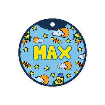 Customized Pet Id Tag - Comic Space